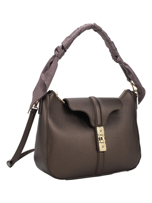 SHADOW Schultertasche mit Schultergurt massive Bronze - Damentaschen