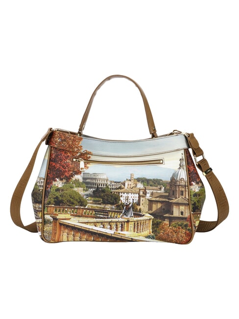 YESBAG L Handtasche mit Schulterriemen Rom Landschaft - Damentaschen