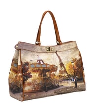 YNOT YESBAG XL Schultertasche lustiges Paris - Damentaschen - 2