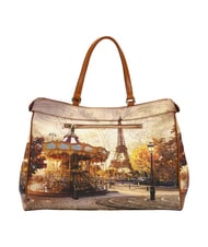 YNOT YESBAG XL Schultertasche lustiges Paris - Damentaschen - 3