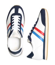 SERAFINI ROME Ledersneakers Wei&szlig; Blau Frankreich - Herrenschuhe - 3