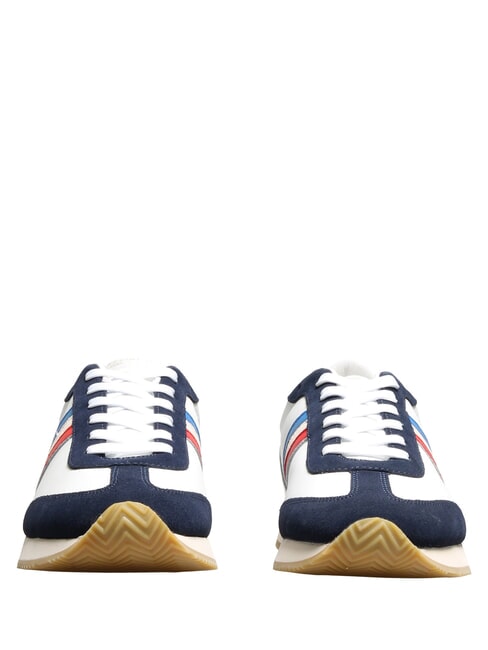ROME Ledersneakers Wei&szlig; Blau Frankreich - Herrenschuhe
