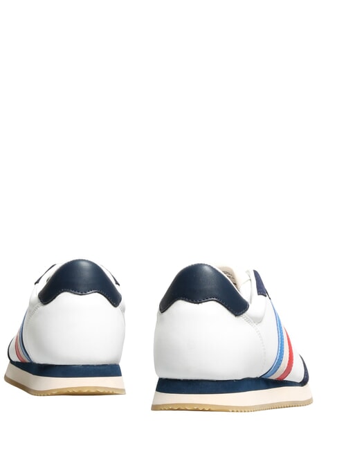 ROME Ledersneakers Wei&szlig; Blau Frankreich - Herrenschuhe