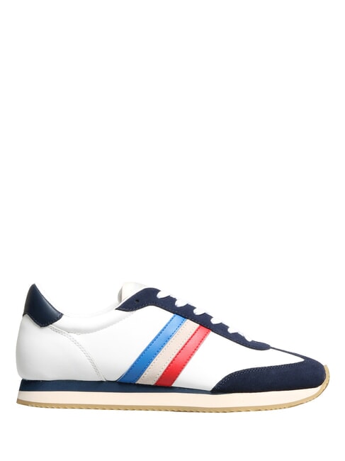 ROME Ledersneakers Wei&szlig; Blau Frankreich - Herrenschuhe