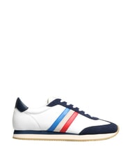 SERAFINI ROME Ledersneakers Wei&szlig; Blau Frankreich - Herrenschuhe - 7
