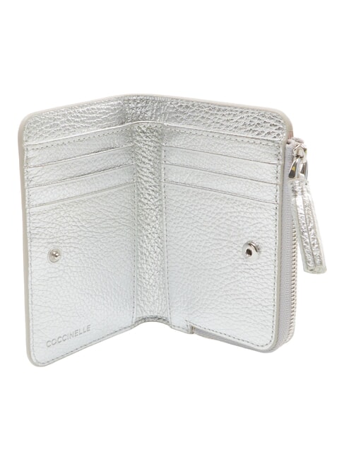 TASSEL Portemonnaie aus genarbtem Leder SILBER - Brieftaschen Damen