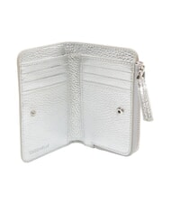 COCCINELLE TASSEL Portemonnaie aus genarbtem Leder SILBER - Brieftaschen Damen - 2