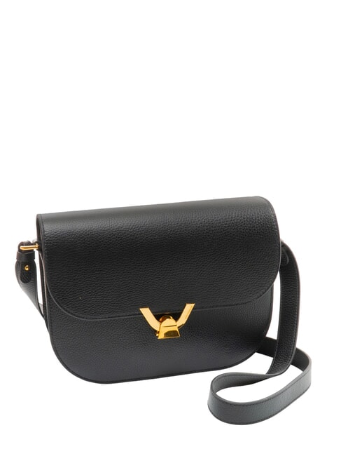 DEW Schultertasche, Leder Schwarz - Damentaschen