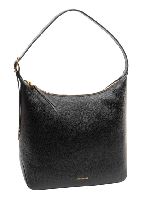 CHERRY Schultertasche, Leder Schwarz - Damentaschen