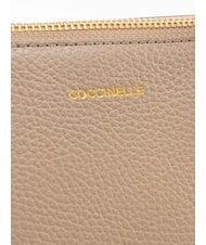 COCCINELLE CHERRY Schultertasche, Leder warmes Taupe - Damentaschen - 3