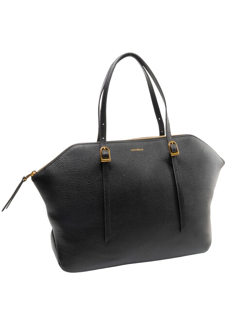 CHERRY Schultertasche, Leder Schwarz - Damentaschen
