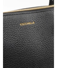 COCCINELLE CHERRY Schultertasche, Leder Schwarz - Damentaschen - 3