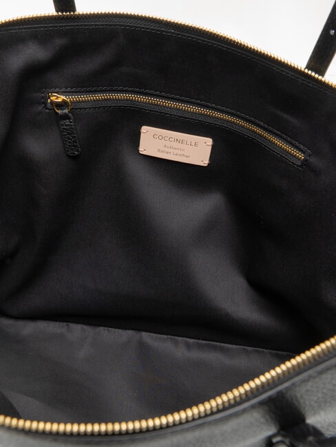 CHERRY Schultertasche, Leder Schwarz - Damentaschen
