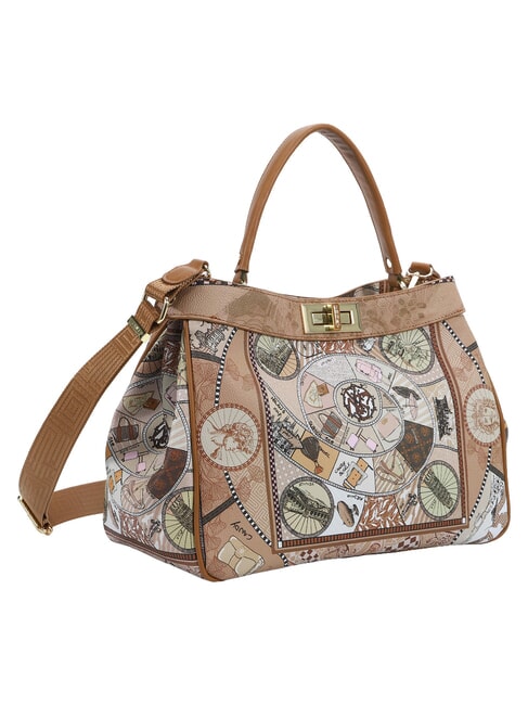 FASHIONOPOLY Handtasche mit Schulterriemen Sand - Damentaschen