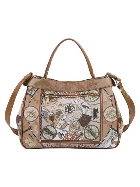 FASHIONOPOLY Handtasche mit Schulterriemen Sand - Damentaschen