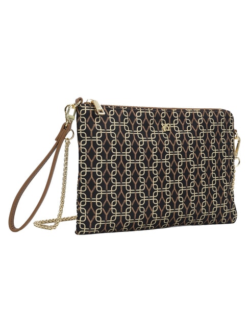 AUDREY Handtasche mit Kettenschulterriemen Tabak - Damentaschen