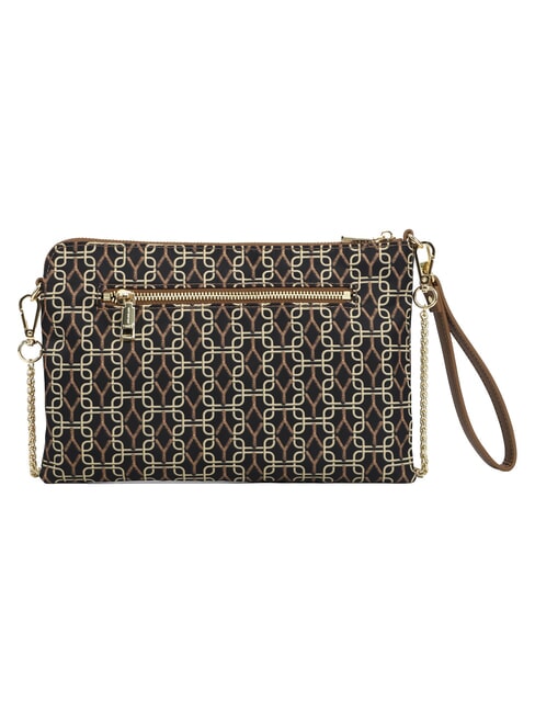 AUDREY Handtasche mit Kettenschulterriemen Tabak - Damentaschen