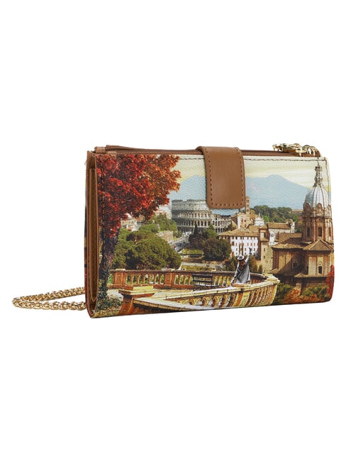 YESBAG Clutch-Geldb&ouml;rse mit Schulterriemen Rom Landschaft - Damentaschen