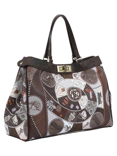 FASHIONOPOLY Handtasche mit Schulterriemen Schokolade - Damentaschen