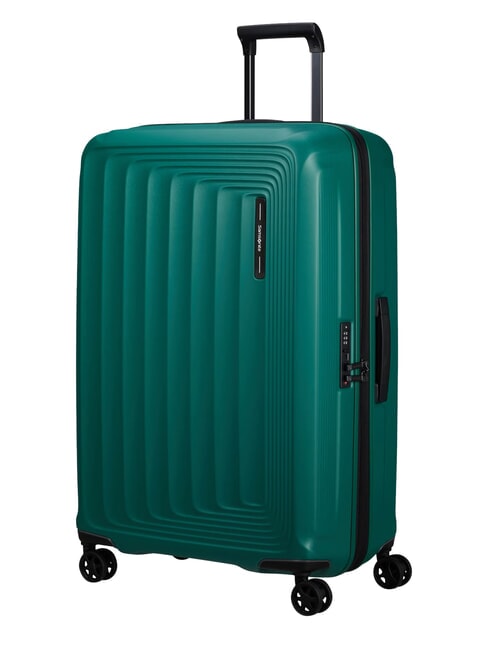 NUON Gro&szlig;er erweiterbarer Trolley Kieferngr&uuml;n - Harte Trolleys