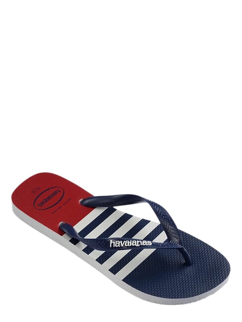 Infradito TOP NAUTISCH Wei&szlig;/Marineblau/Apacherot - Herrenschuhe