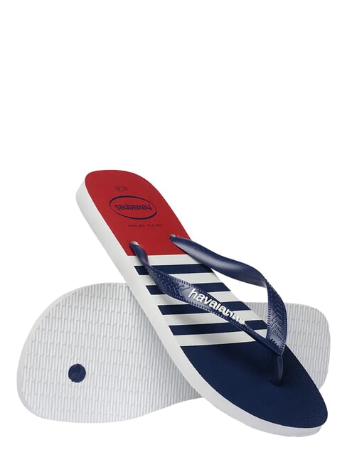 Infradito TOP NAUTISCH Wei&szlig;/Marineblau/Apacherot - Herrenschuhe