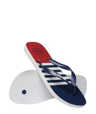 HAVAIANAS Infradito TOP NAUTISCH Wei&szlig;/Marineblau/Apacherot - Herrenschuhe - 4