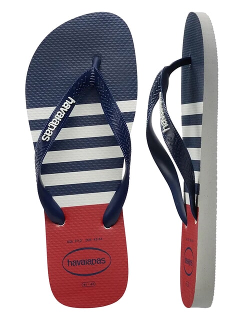 Infradito TOP NAUTISCH Wei&szlig;/Marineblau/Apacherot - Herrenschuhe