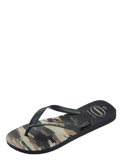 Infradito TOP CAMU schwarz/gr&uuml;n oliv - Schuhe Unisex