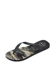 HAVAIANAS Infradito TOP CAMU schwarz/gr&uuml;n oliv - Schuhe Unisex - 6