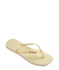 HAVAIANAS SQUARE LOGO Flip-Flops Buttercreme - Damenschuhe - 3