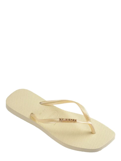 SQUARE LOGO Flip-Flops Buttercreme - Damenschuhe