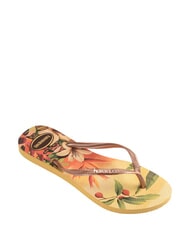 HAVAIANAS  SLIM TROPICAL Flip-Flops gelber Kasten - Damenschuhe - 3