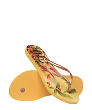 HAVAIANAS  SLIM TROPICAL Flip-Flops gelber Kasten - Damenschuhe - 4
