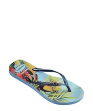 HAVAIANAS  SLIM TROPICAL Flip-Flops Blau Blau - Damenschuhe - 3