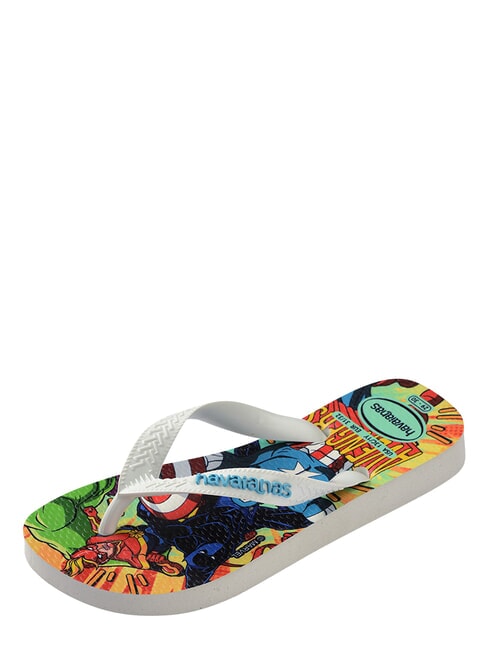 TOP MARVEL 2 Flip-Flops WEISS / WEISS / BLAU - Kinderschuhe