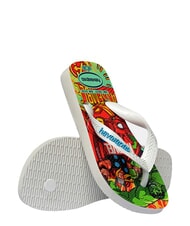 HAVAIANAS TOP MARVEL 2 Flip-Flops WEISS / WEISS / BLAU - Kinderschuhe - 5