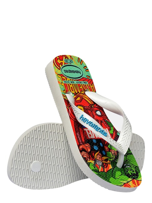 TOP MARVEL 2 Flip-Flops WEISS / WEISS / BLAU - Kinderschuhe