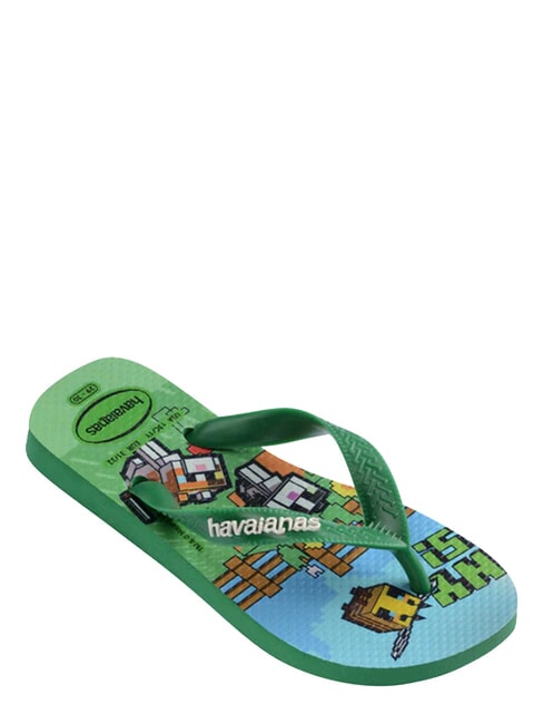 MINECRAFT Flip-Flops gr&uuml;n 4 - Kinderschuhe