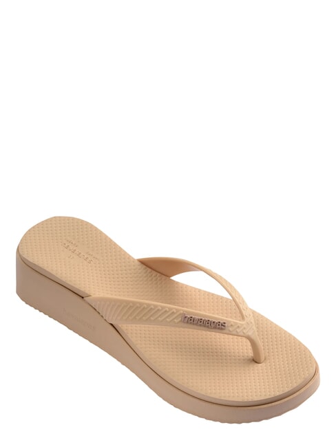 HIGH PLATFORM Flip-Flops golden - Damenschuhe