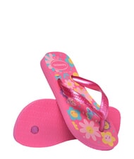 HAVAIANAS FLORES Flip-Flops rosa Flussmittel/rosa Kaugummi - Kinderschuhe - 5