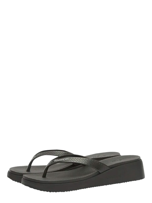 HIGH PLATFORM Flip-Flops SCHWARZ - Damenschuhe