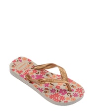 HAVAIANAS FLORES Flip-Flops beige/golden - Kinderschuhe - 3