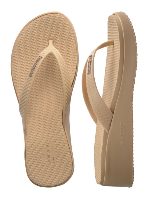 HIGH PLATFORM Flip-Flops golden - Damenschuhe