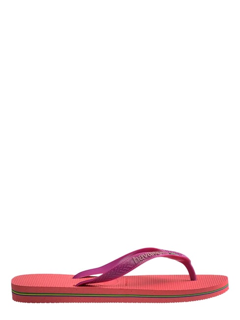 BRASIL LOGO Flip-Flops f&uuml;r Herren Koralle/Rosa - Schuhe Unisex