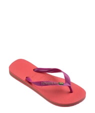 HAVAIANAS BRASIL LOGO Flip-Flops f&uuml;r Herren Koralle/Rosa - Schuhe Unisex - 3
