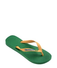 HAVAIANAS BRASIL LOGO Flip-Flops f&uuml;r Herren gr&uuml;n/gelb - Schuhe Unisex - 3