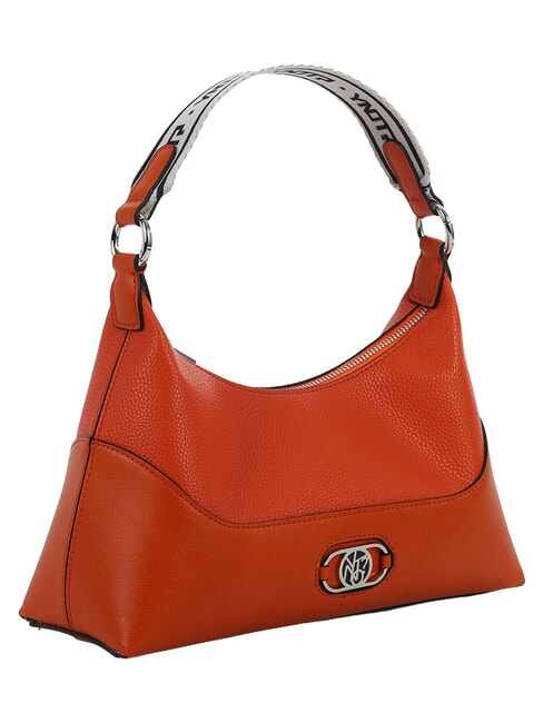CINDY Schultertasche mit Schultergurt Koralle - Damentaschen