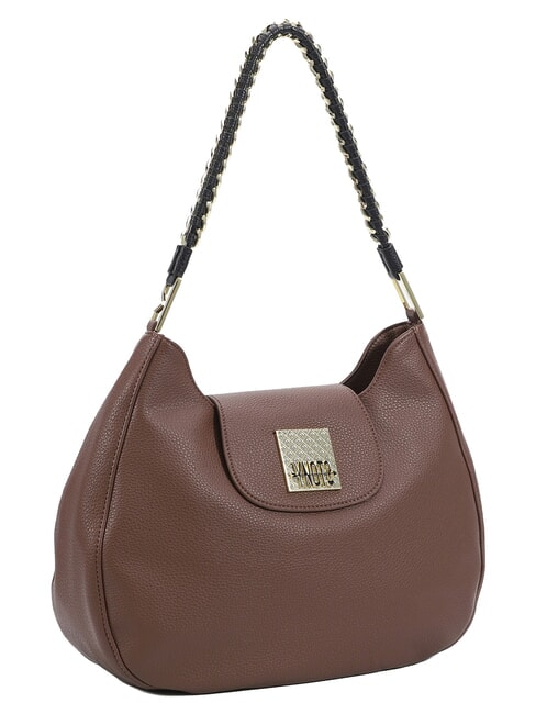 RACHEL Schultertasche mit &Uuml;berschlag und Schultergurt Nuss - Damentaschen
