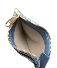 FURLA GARDENIA Flaches Kartenetui aus Leder Denim - Brieftaschen Damen - 2